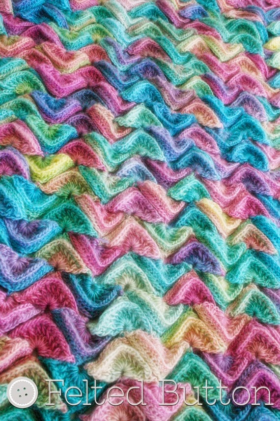 Sea Song Blanket Crochet Pattern by Felted Button