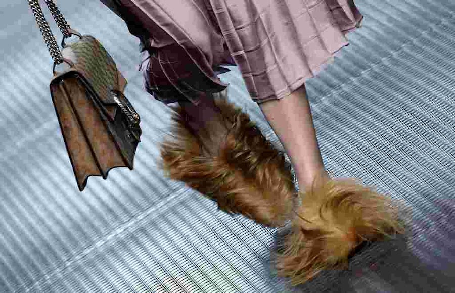 Gucci Furry Shoes
