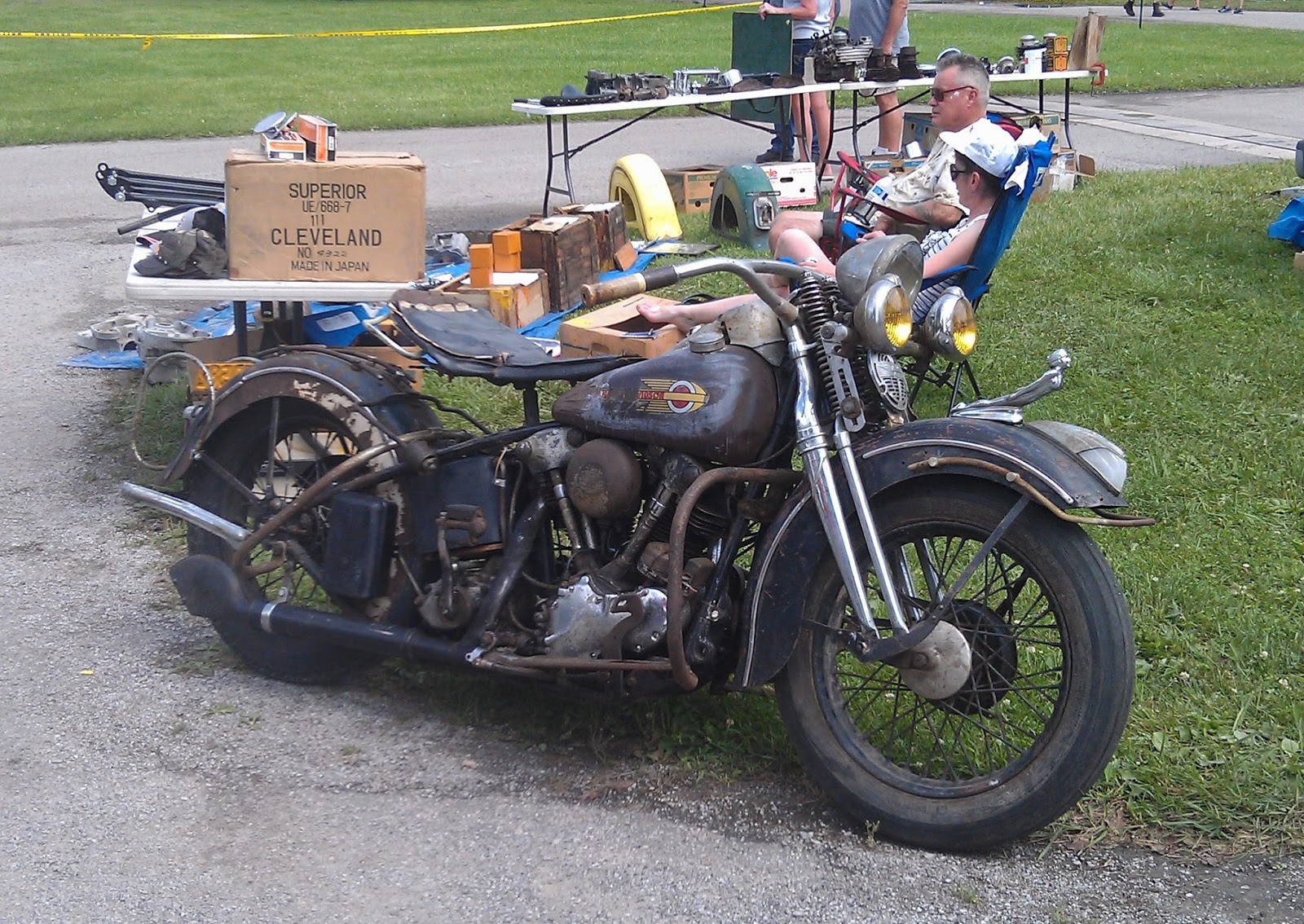 Fast is fast... 2015 Wauseon national antique motorcycle swap meet and