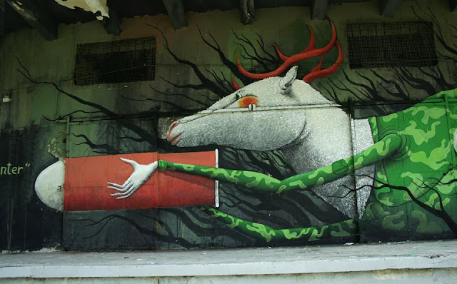 Street Art By Italian Artist ZED1 In Deva, Romania. details