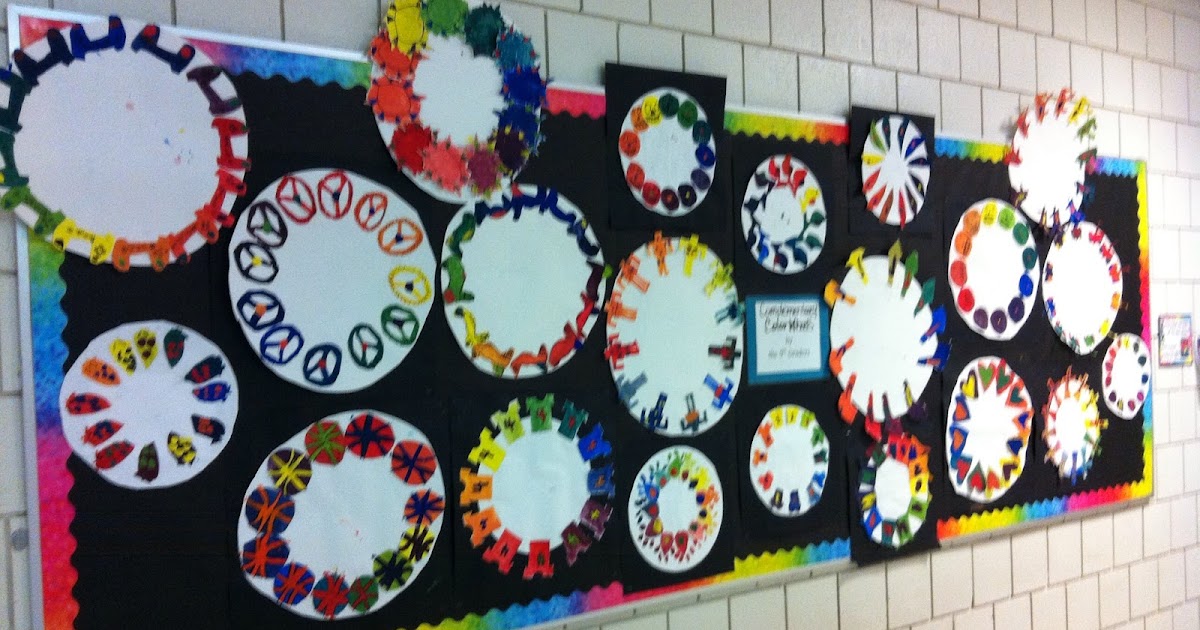Art Room 104: 5th Grade: Color Wheels and Clay Checkerboards!