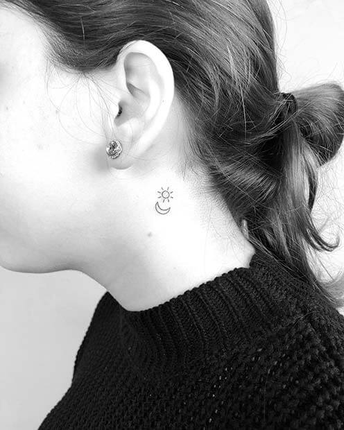 ✘ 28+ Amazing Sun And Moon Tattoos for Best Friends To Rock In 2020 t need a large style that is visible all of the time ✘ 28+ Amazing Sun And Moon Tattoos for Best Friends To Rock In 2020