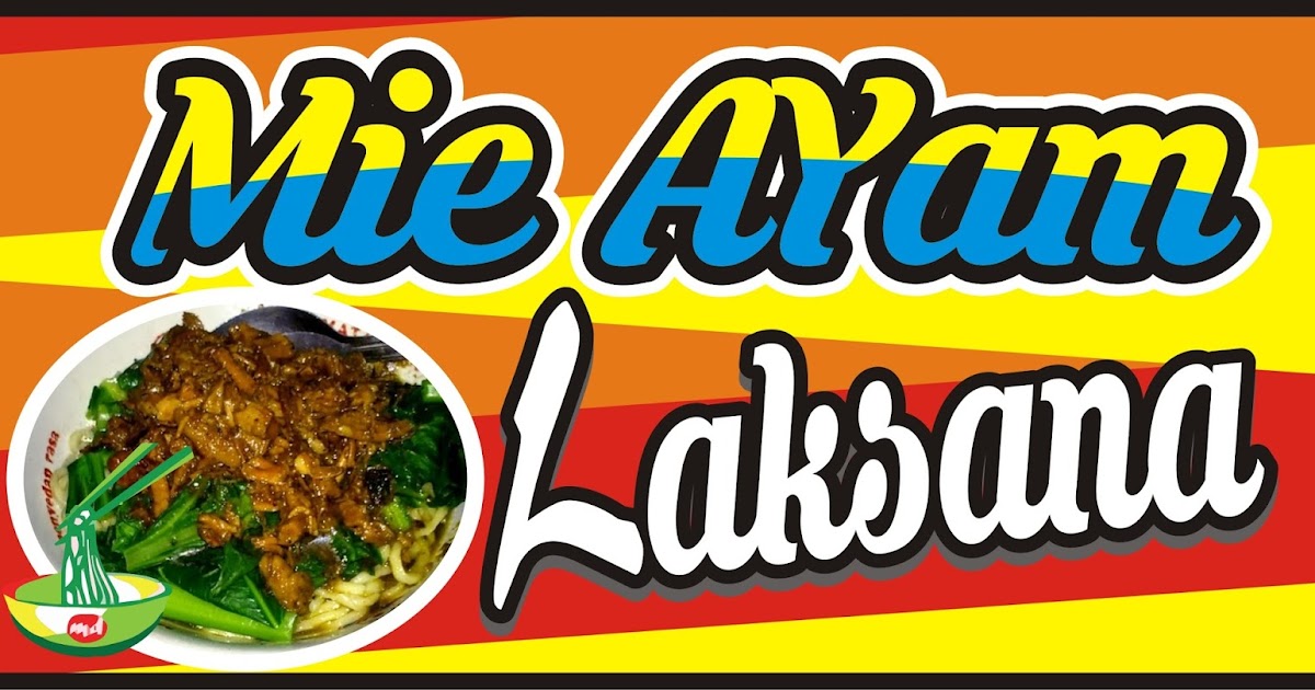 Spanduk Mie Ayam Corel desain banner kekinian