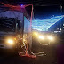 Street Lighting in F. Tanedo, Tarlac City  damaged by Delivery Truck