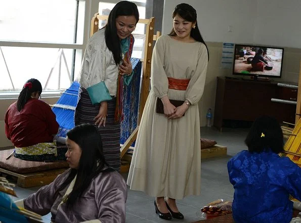 Princess Mako visited the National Textile Museum in the Bhutan capital Thimphu. Princess Mako at Changlingmethang National Archery Ground