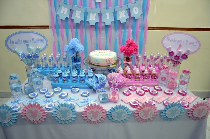 Decoração Para Chá de Revelação ou Chá de Bebê Surpresa Grupo Decoração Para Chá de Revelação ou Chá de Bebê Surpresa Grupo