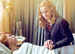 hermione ron harry potter moments granger prince blood half weasley hand because quotes anna lust delirious hermoine