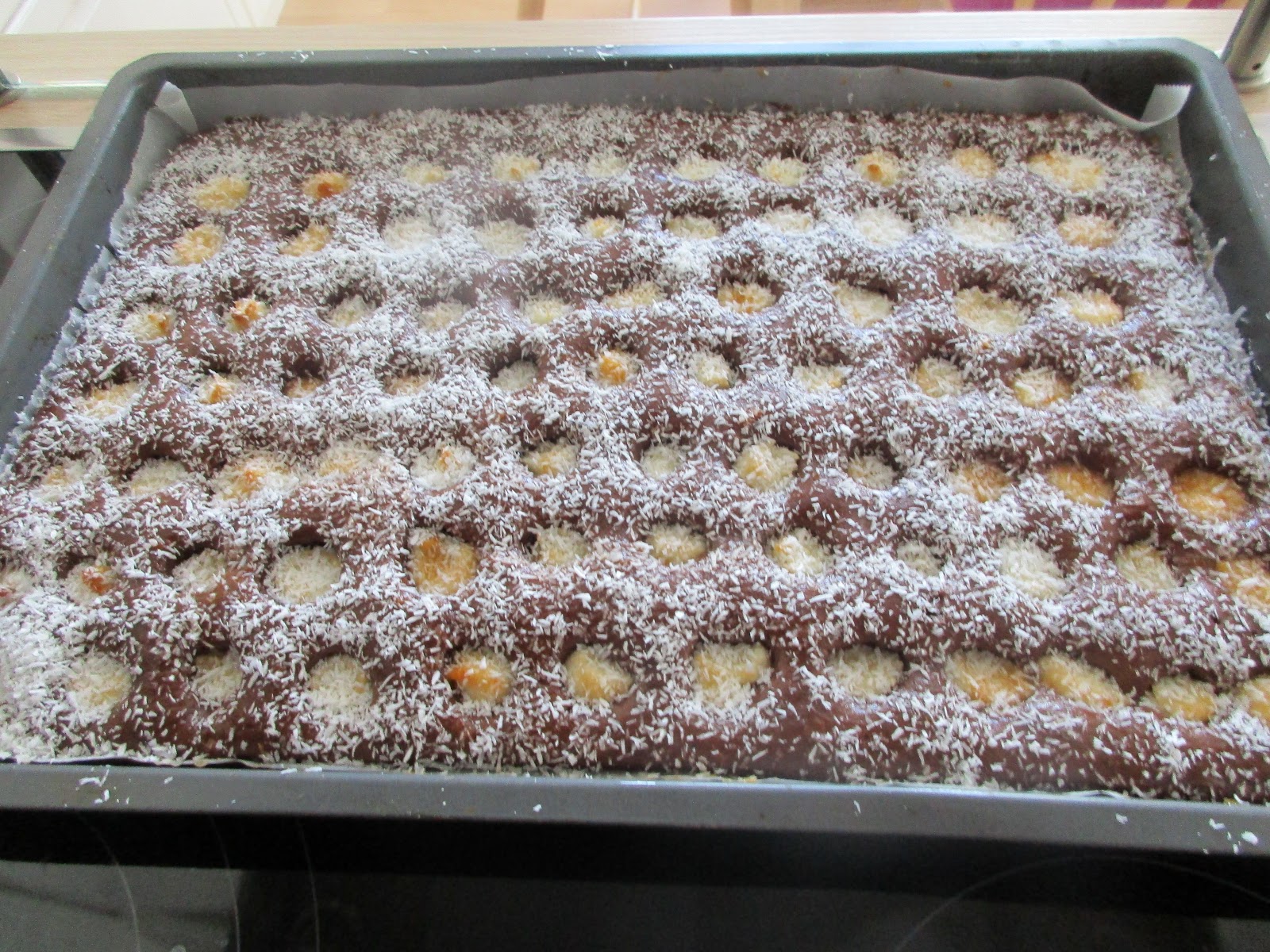 Küchenfein: Schoko-Kokos-Schnitten