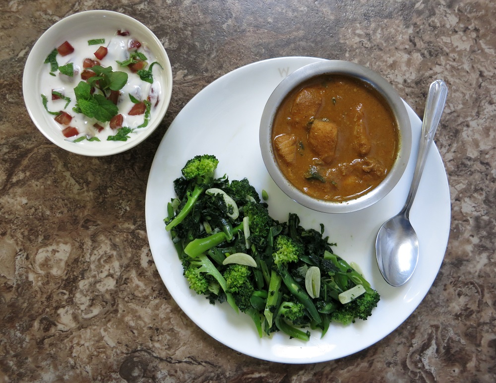 Sizzling Indian Recipes..... Broccoli, Green beans and Kale saute for