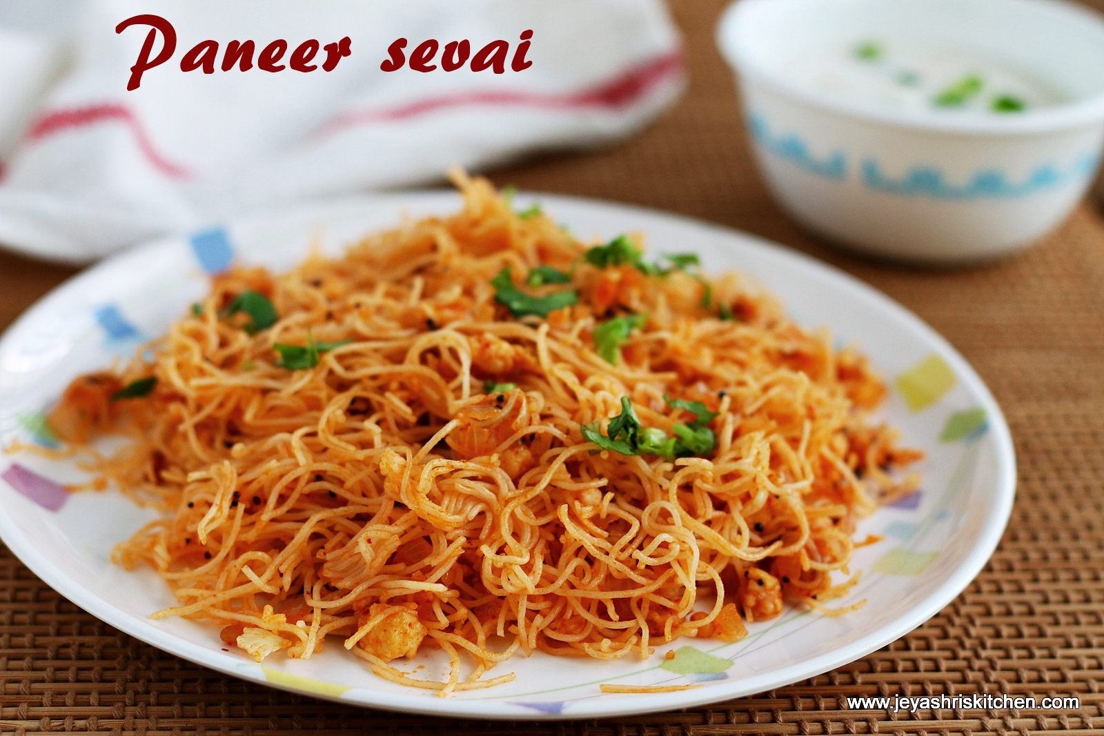 Paneer Sevai recipe Easy Tiffin recipes Jeyashri's Kitchen