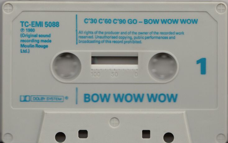 Bow Wow Wow - C·30 C·60 C·90 Go! Bow Wow Wow - C·30 C·60 C·90 Go!