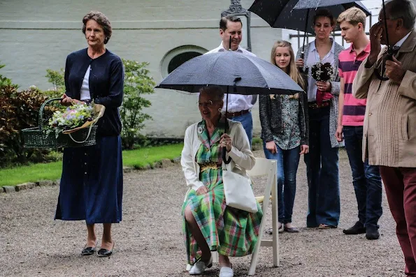 Crown Prince Couple receives Gråsten Ring Riders Association parade at the summer holiday home the Gråsten Palace