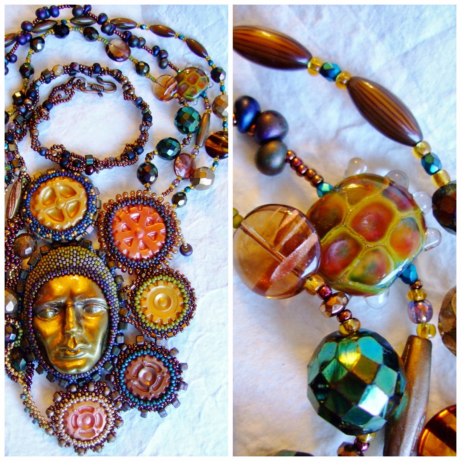 Art Jewelry Elements Using Small Art Beads