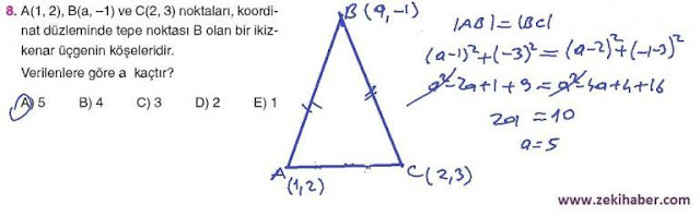 11. Sınıf Top Yayınları Matematik 119. Sayfa Cevapları 2. Ünite Değerlendirme Testi