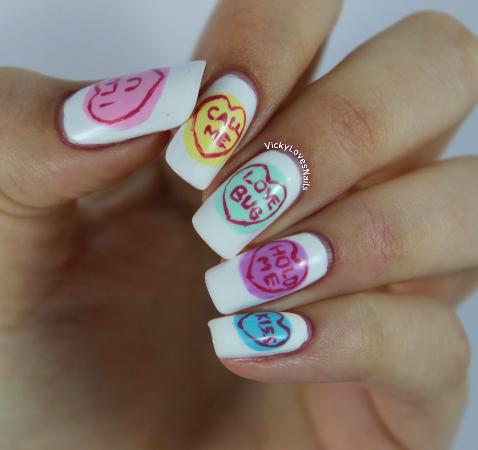 Vicky Loves Nails! Week Of Love Valentines Nail Art Challenge Candy