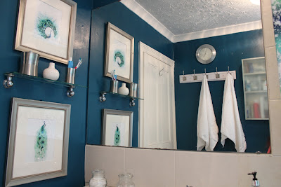 My thoughts on the transformative power of colour and refreshing my bathroom with peacock blue paint
