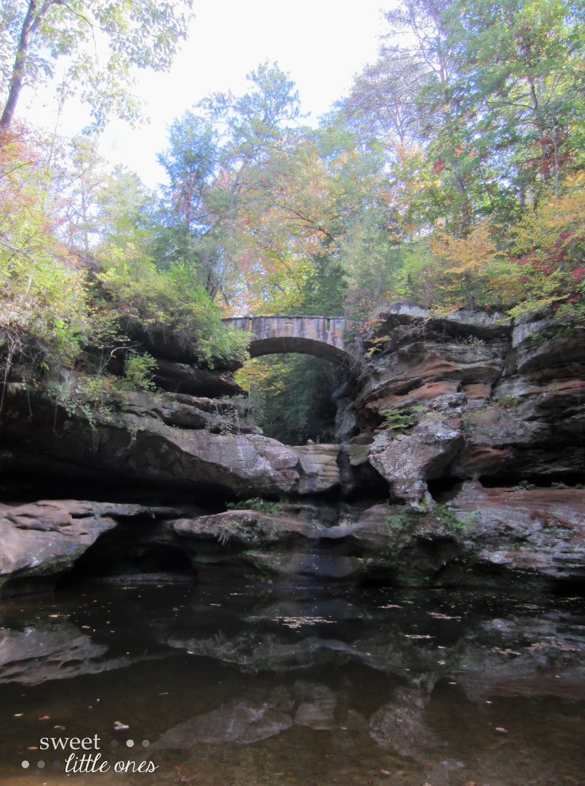 Hocking Hills Ohio - Old Man's Cave trail - Upper Falls   www.sweetlittleonesblog.com