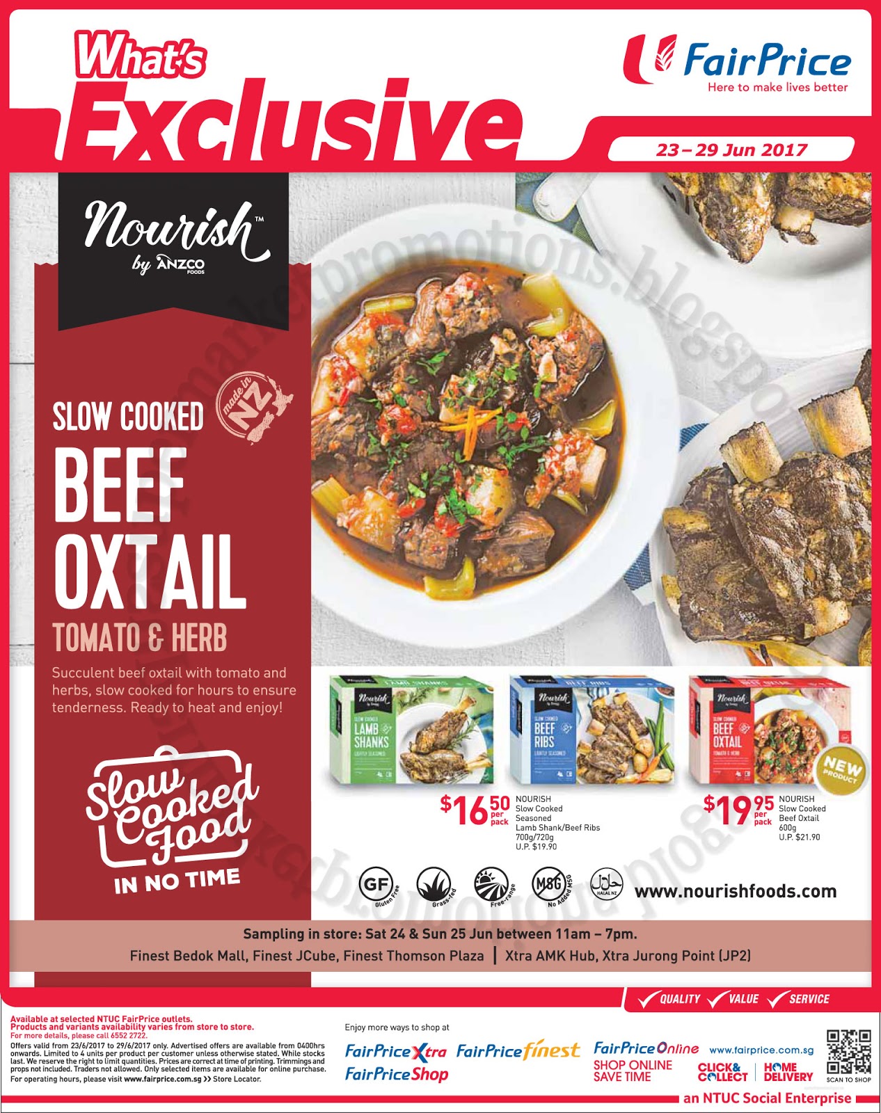 NTUC FairPrice Nourish Beef Oxtail 23 29 June 2017 Supermarket