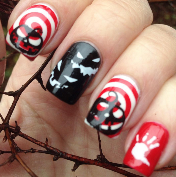 Decorações de unhas para Halloween terroríficamente divertidas elfandarilha