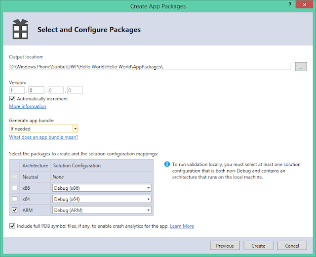 Step3 The next dialog provides a choice of processor