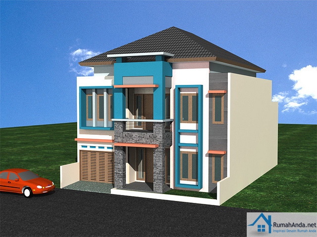 Desain Rumah Minimalis 2 Lantai Type 60 - Blogger Reog