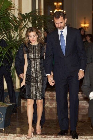 Crown Prince Felipe and Crown Princess Letizia attend the Francisco Cerecedo Journalism Award ceremony at the Ritz Hotel
