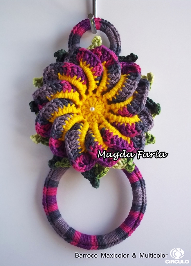 FLORES DE CROCHÊ, PORTA PANO DE PRATO, FLOR ESTRELA DO MEIO DIA FLORES DE CROCHÊ, PORTA PANO DE PRATO, FLOR ESTRELA DO MEIO DIA