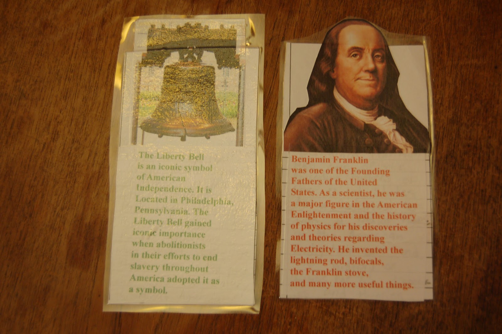 Teaching star students: American Revolution - Trading Cards