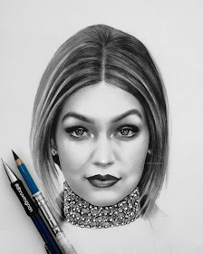10-Gigi-Hadid-dhruvmignon-Celebrity-Miniature-Black-and-White-Pencil-Portraits-www-designstack-co