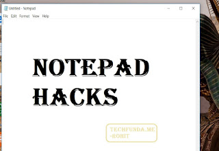 Notepad tricks notepad tricks