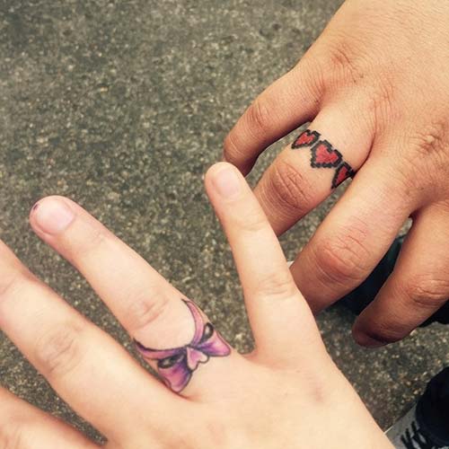 wedding ring couples tattoo yüzük parmağı çift dövmesi modelleri 2 wedding ring couples tattoo yüzük parmağı çift dövmesi modelleri 2