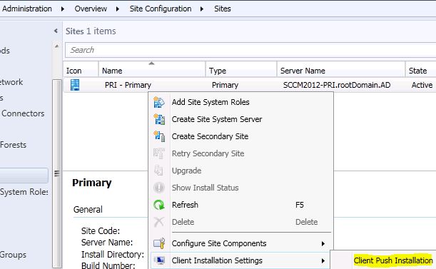 Sccm Client Push Installation Properties