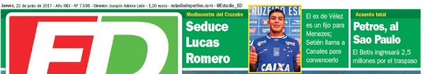 Betis, Estadio Deportivo: "Seduce Lucas Romero"