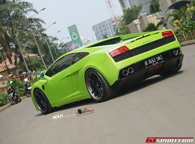 Green Lamborghini Gallardo LP560-4 with ADV5.2TS Wheels 3