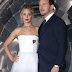 Jennifer Lawrence y Chris Pratt  en el estreno de "Passengers"