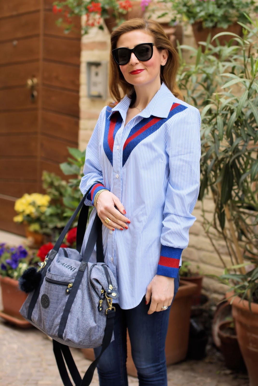 Kipling personalized bag: customized bag on Fashion and Cookies fashion blog, fashion blogger style
