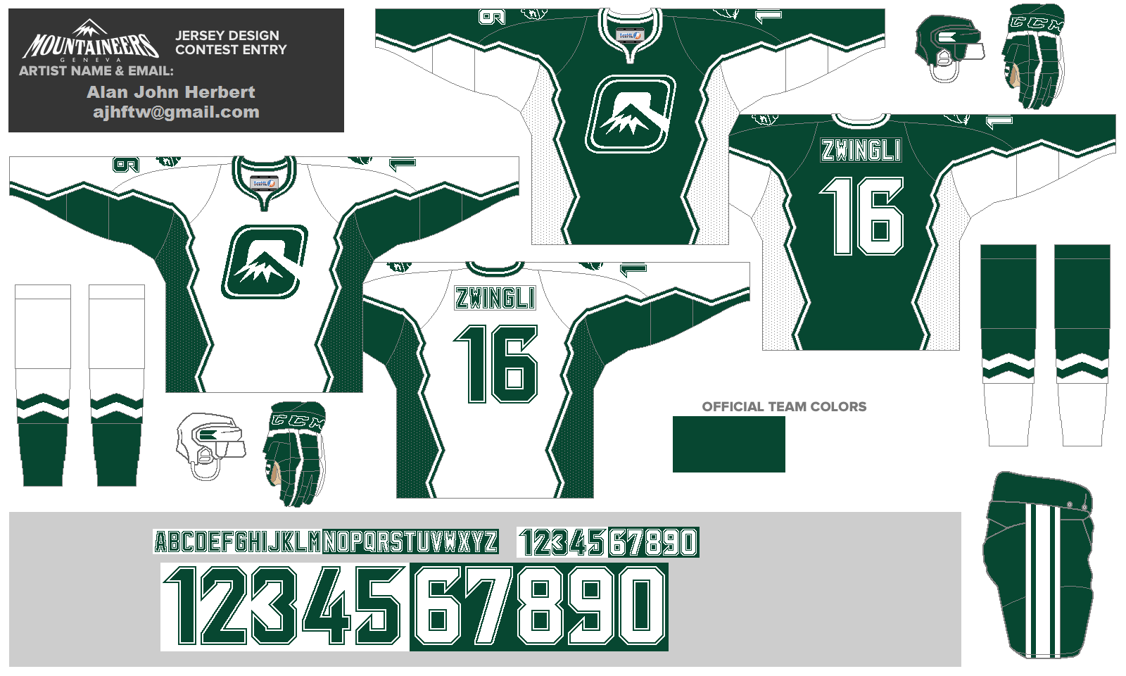 AJH Hockey Jersey Art I'm Back everyone