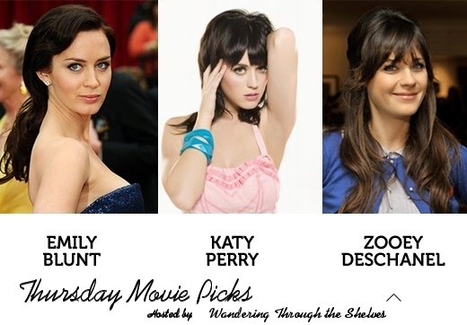 Emily blunt and zooey deschanel, and the pop sensation katy perry. 