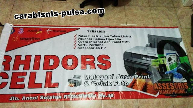 Contoh Jasa Banner Konter Rhidors Cell Contoh Jasa Banner Konter Rhidors Cell