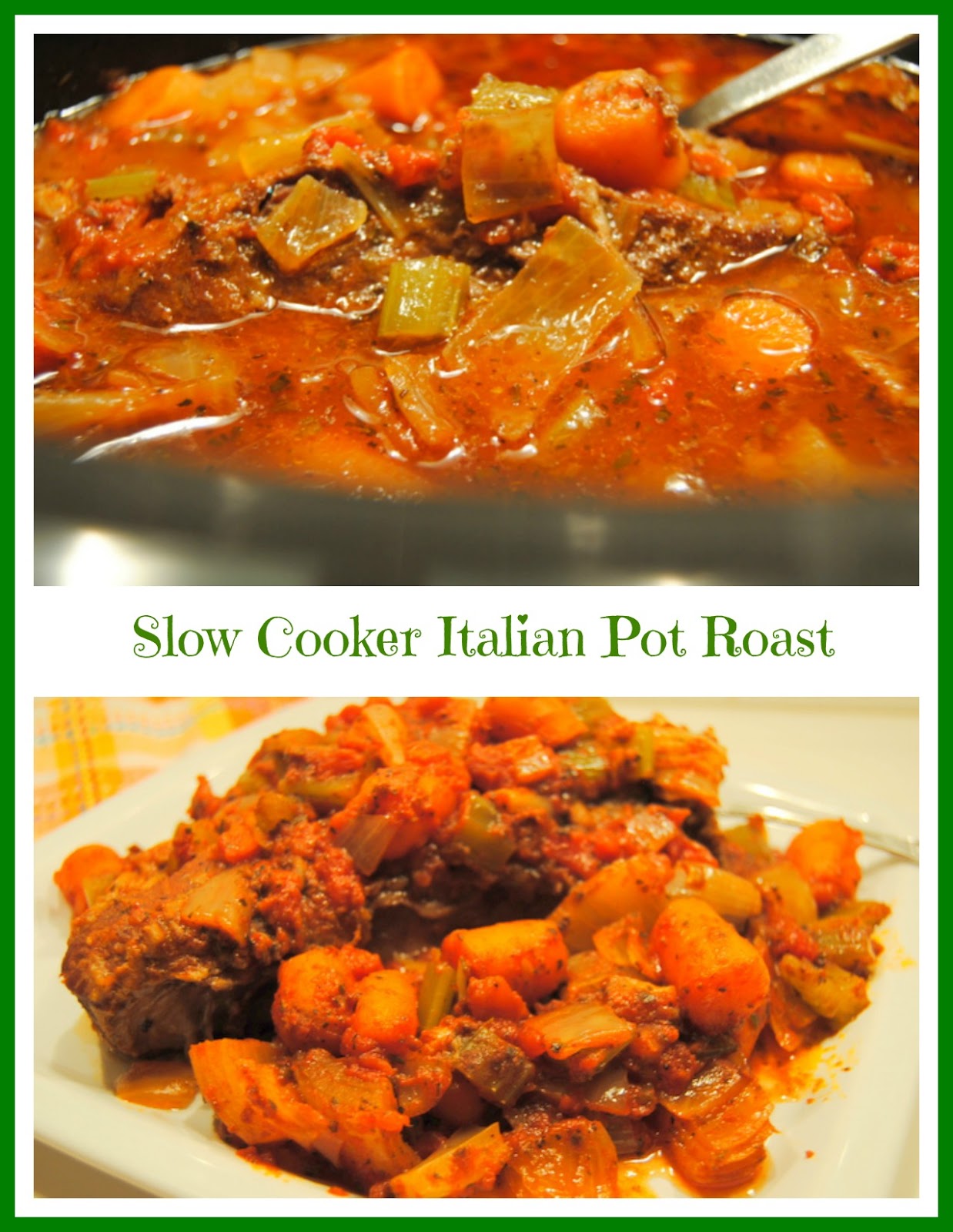 Slow Cooker Italian Pot Roast