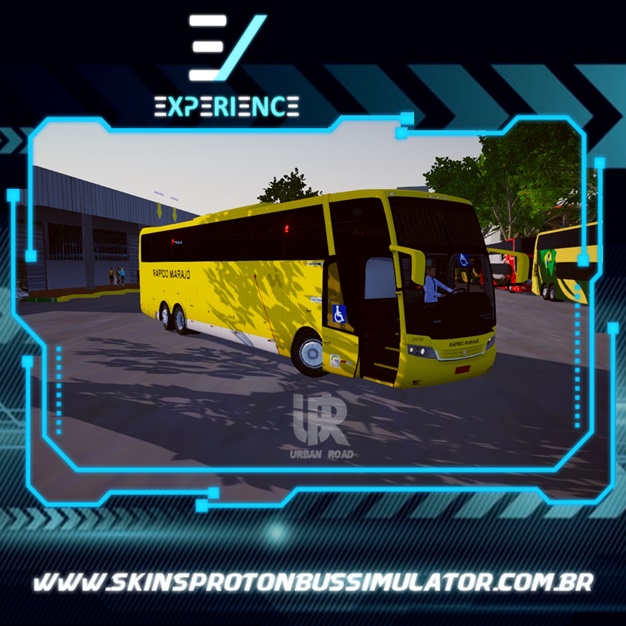 Jum Buss 380 K380 Rápido Marajó Skin Proton Bus Simulator Road - Jum Buss 380 Scania K380 6X2 Rápido Marajó
