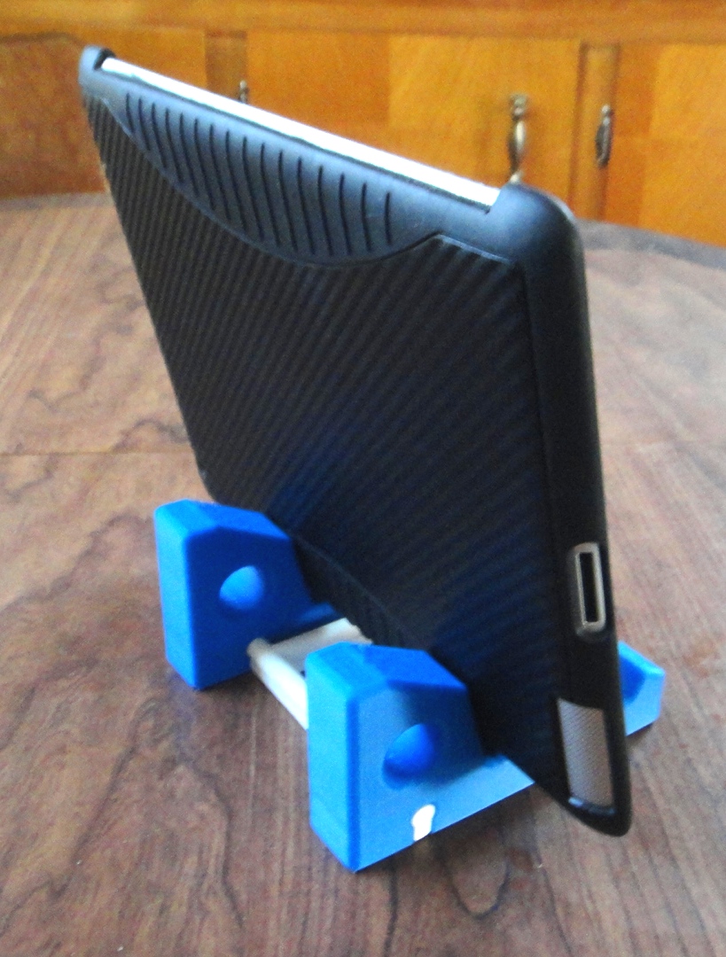 The Tinkers Ipad Stand Version 2 and The CNC Machine