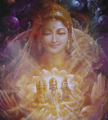 Goddess Shakti; Mother of Brahma, Vishnu and Shiva.