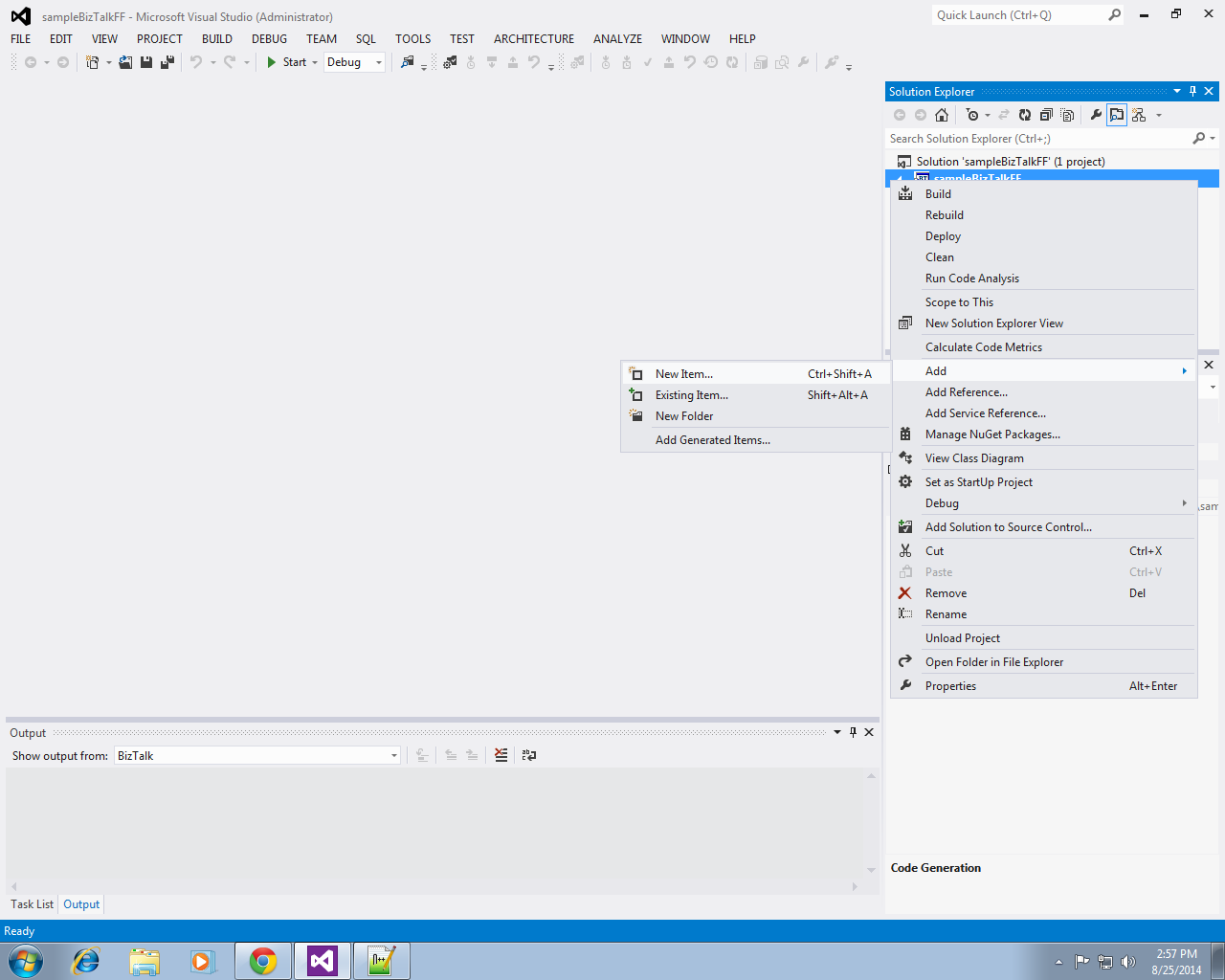 To Saurav Suman's Blog. Creating a flat file schema through a