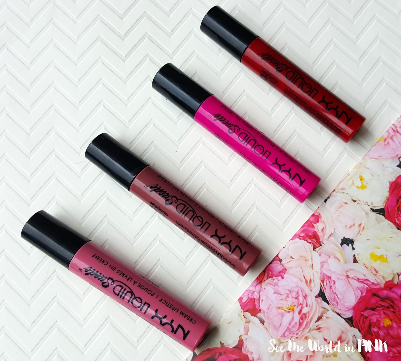 NYX Liquid Suede Cream Lipsticks - Review and Swatches