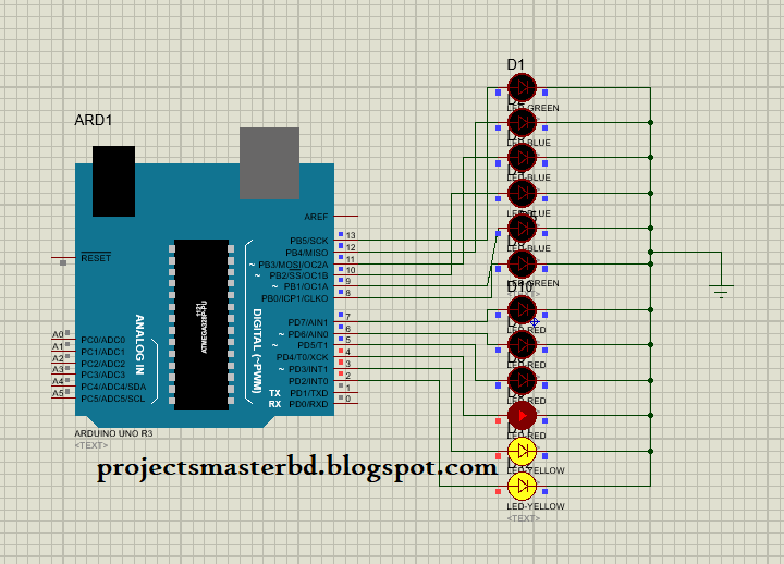 Led Chaser Using Arduino - ProjectMaster