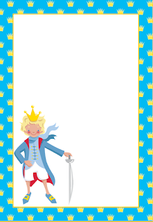 Marcos, Invitaciones, Tarjetas o Etiquetas de El Principito para Imprimir Gratis. Para hacer invitaciones, tarjetas, marcos de fotos o etiquetas, para imprimir gratis de El Principito.