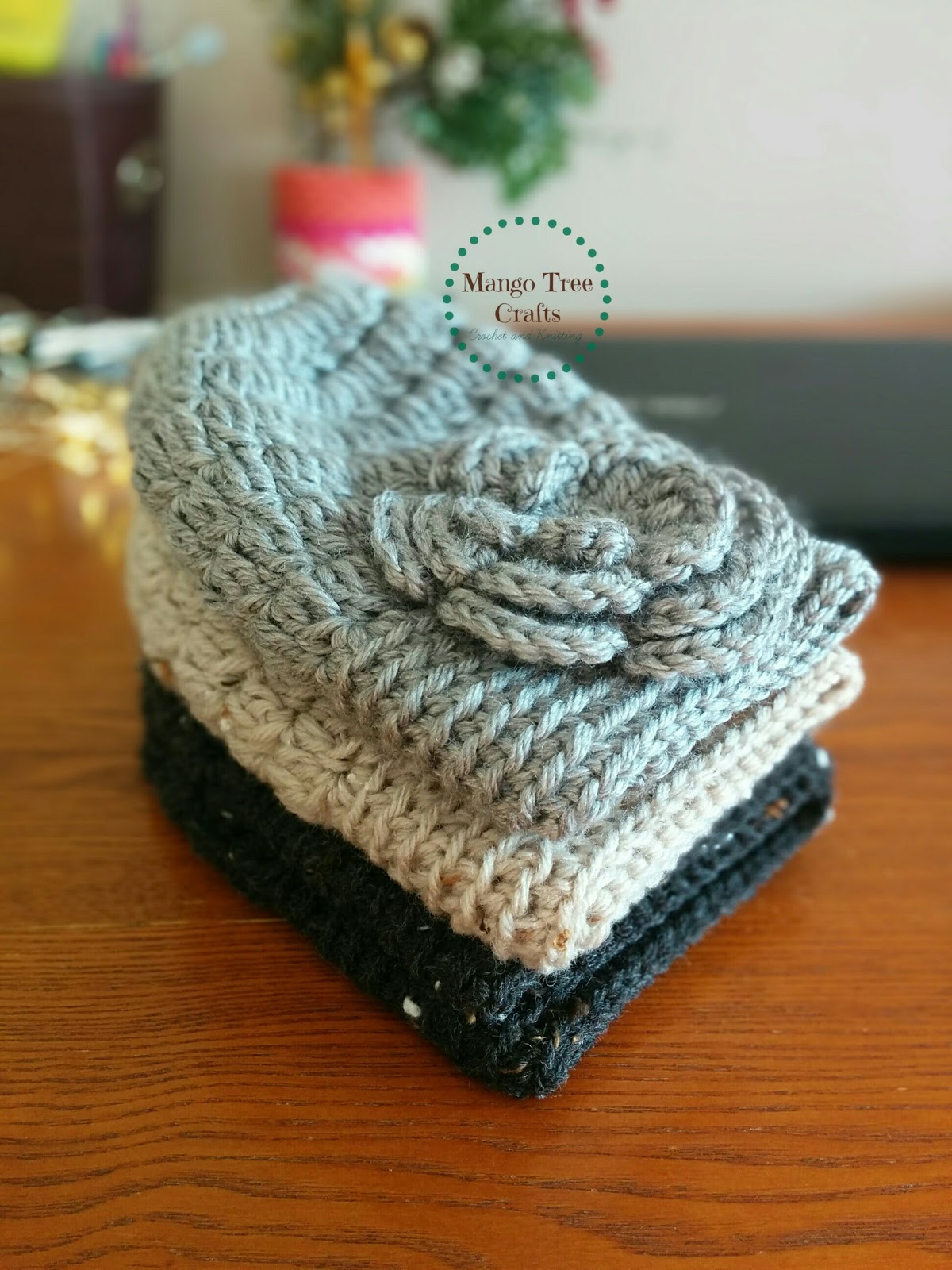 Mango Tree Crafts: Messy Bun Hat Free Crochet Pattern in 3 Sizes