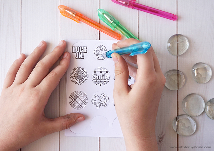 Encourage girls to make DIY Glass Gem Magnets with this kit from Creative Girls Club!
