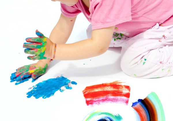 How to make paint from potatoes! #paintingidea #artsandcraftsforkids #potatopaint
